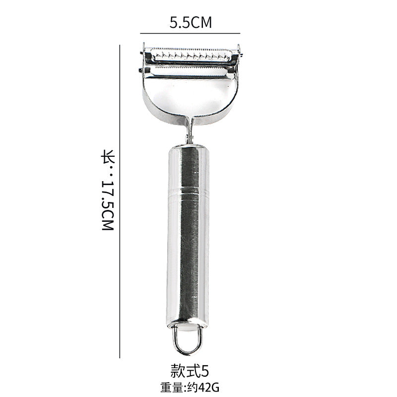 Stainless steel 3-in-1 peeler set - fruit, vegetable, and potato peeler for home and commercial use - kitchen gadget set
