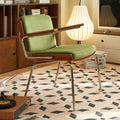 Designer vintage single balcony leisure chair nordic dining chair for home casual living room backrest armrest sofa chair