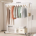 Simple clothes drying rack floor-standing clothes rack dormitory bedroom coat rack indoor balcony thickened rack for home