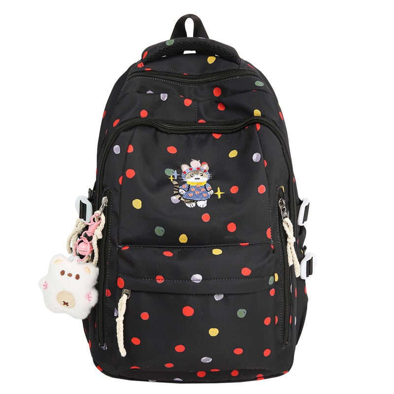 Small fresh Korean version backpack new simple female student schoolbag large capacity lightweight backpack