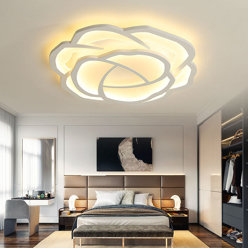 Lamps led ceiling lights creative warm romantic Nordic room lights simple modern rose master bedroom lighting