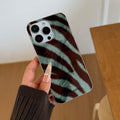 Personalized mint green plush pattern mobile phone case suitable for apple 17promax/16 anti-fall transparent protective case wholesale