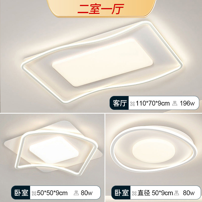 LED living room ceiling light cream wind living room main light bedroom light whole house home decoration lighting fixtures Zhongshan full spectrum