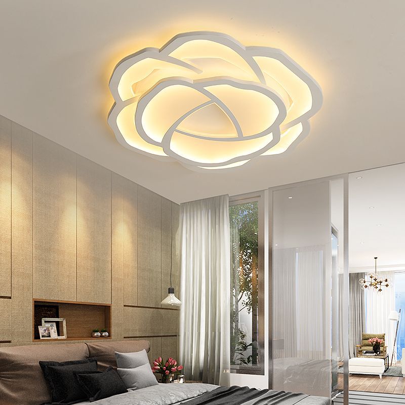 Lamps led ceiling lights creative warm romantic Nordic room lights simple modern rose master bedroom lighting