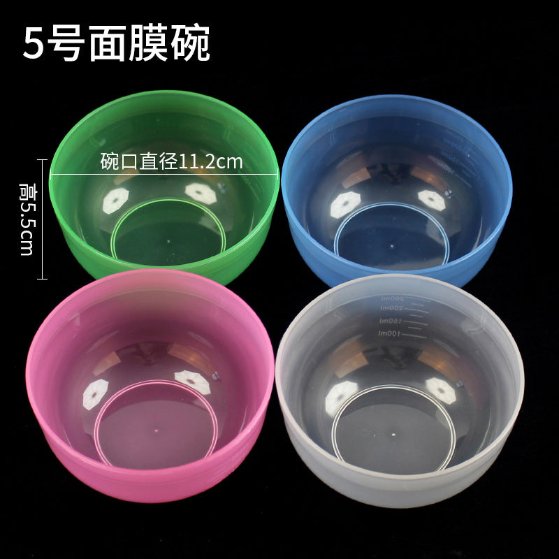 Beauty salon no. 5 mask bowl - 11.2cm diameter, graduated 5# beauty bowl, diy mask mixing bowl, plastic bowl, mask application tool