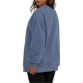 women's relaxed fit crewneck sweatshirt - autumn/winter casual top, european & american street style