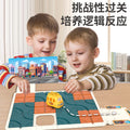 diy versatile road construction maze huarong road rail car toy - children's thinking logic training tabletop game