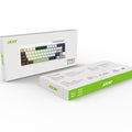 Acer 67-key wired keyboard - rgb backlit, mechanical feel, gaming & office keyboard, usb, stylish tri-color design, 224 keys