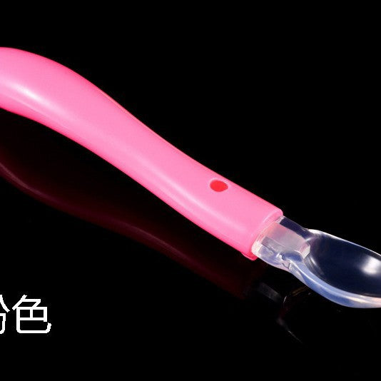 Directly from the manufacturer Child feeding tableware, baby silicone spoon, baby soft head spoon, baby spoon