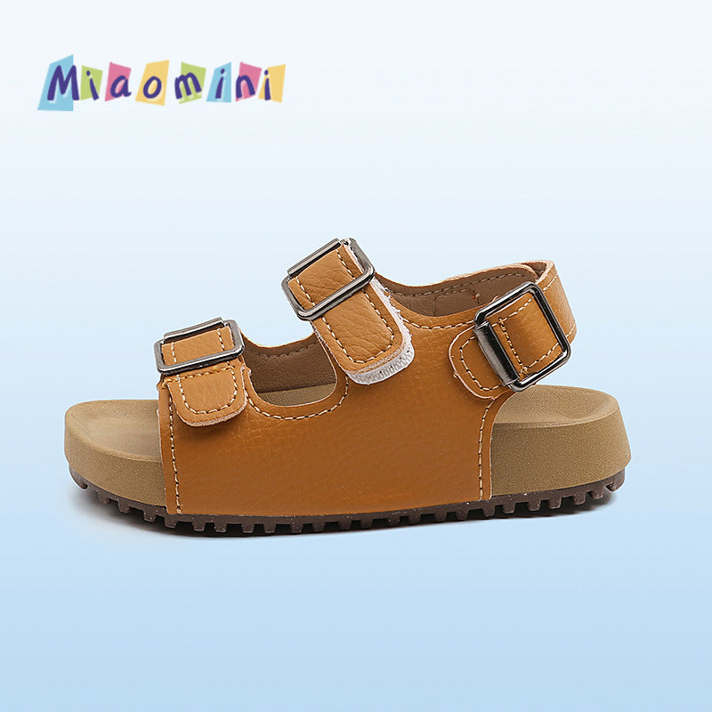 Kids' birkenstock sandals - new summer collection: soft-soled, open-toe beach sandals for boys and girls, breathable and non-slip, ages 1-6