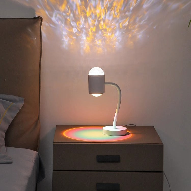 Water ripple ambient light Internet celebrity double head sunset lamp table lamp floor lamp living room live stream background sunset lamp