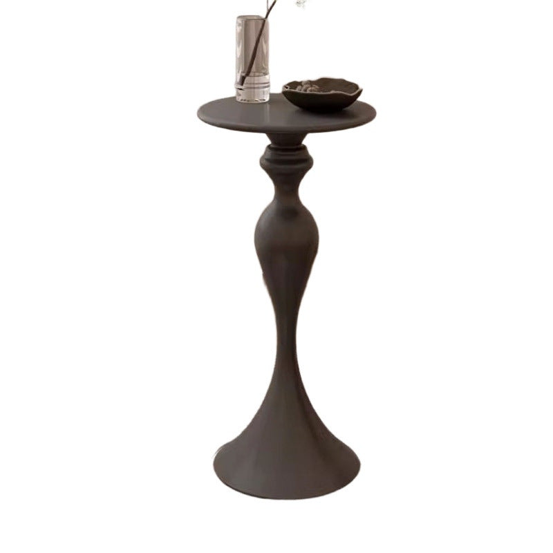 Popular ins style corner nordic simple modern small apartment bedside living room sofa coffee table iron round table side table