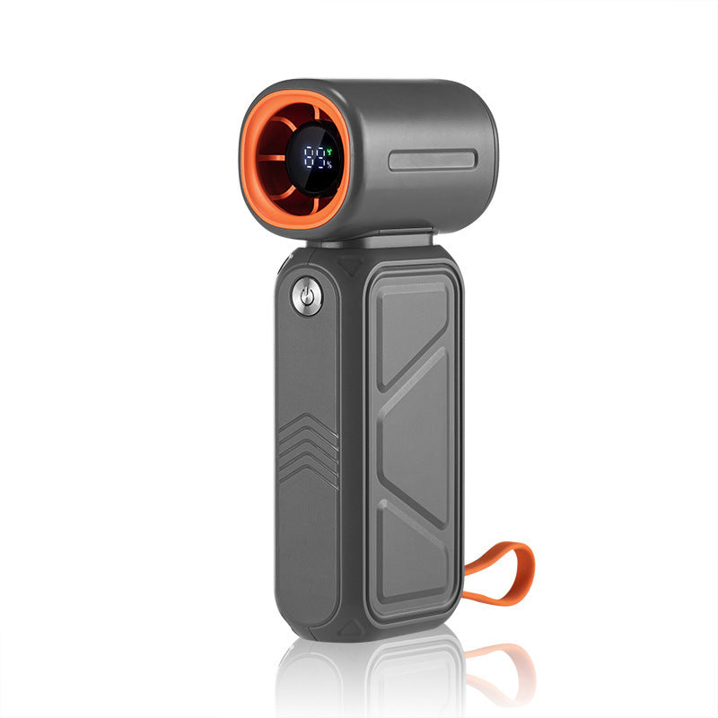 three-in-one handheld turbine high-speed small fan charging new ice-sensing electric fan portable bladeless wind span