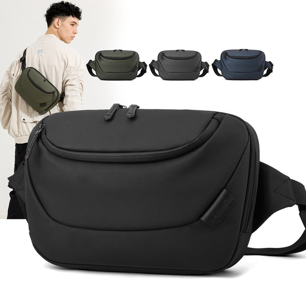 WEPOWER New Anti-splashing Large Capacity Breast Bag Daily Commuter Casual Crossbody Shoulder Bag Men's Fanny Bag
