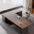 Customizable executive desk and chair set - modern minimalist office furniture for business leaders - customizable configuration