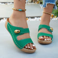 Women's slippers - new  styles for export: southeast asian summer thick-soled slides, wholesale cross-border sandals