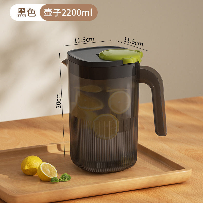 Refrigerator cold water bottle for homelarge capacity cold water cup high temperature resistant plastic beverage bucket cold brew kettle fruit tea cold water bottle