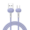 Liquid tpe macaron data cable type-c, compatible with android and iphone, liquid silicone fast charging cable 3a