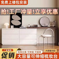 Solid wood dressing table cream style chest of drawers for home bedroom modern casualnew arrival dressing table all-in-one dressing table