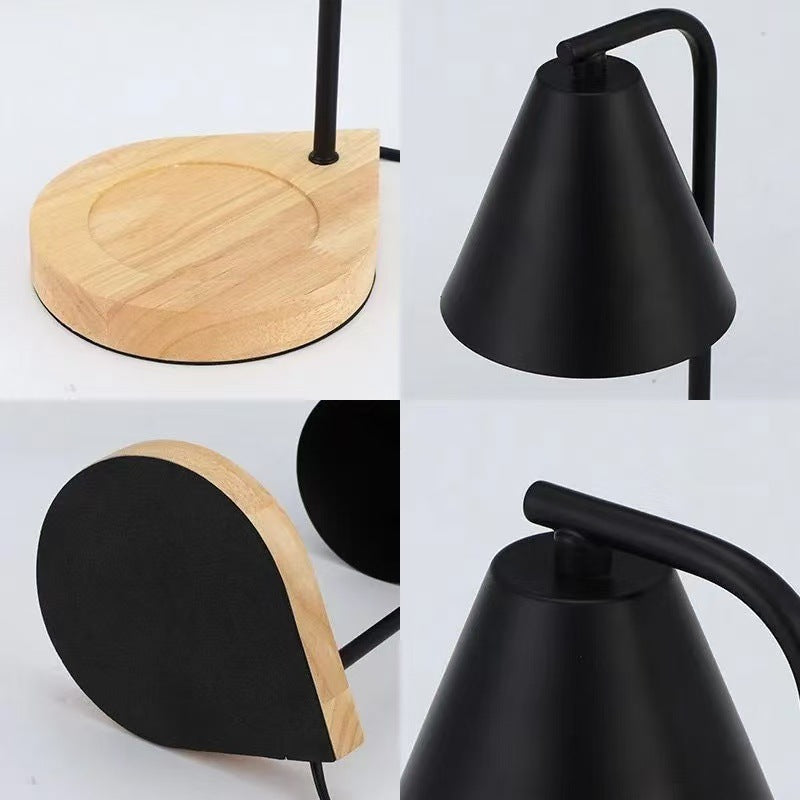 Wrought iron aromatherapy wax melting lamp simple modern bedroom bedside table lamp room home sleep diffuser night light gift