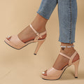 European and american peep-toe high heels - 2026 summer new arrivals - plus size, sexy open-toe stiletto heel sandals for women (export quality)