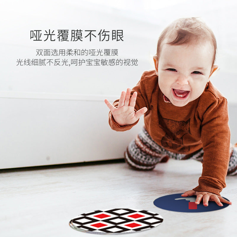 Infant early education educational newborn black and white card color cognition visual stimulation flash card cognition card children's toys
