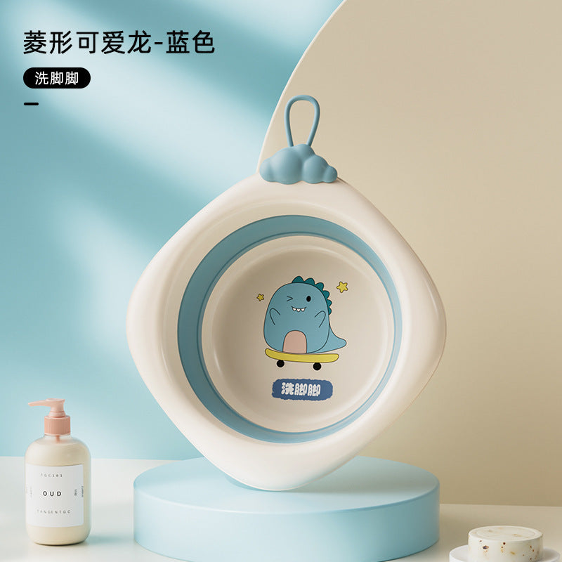 Newborn baby foldable wash basin set - 3-piece: perfect for washing baby's face, bottom, and feet