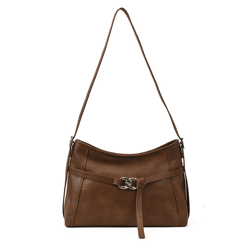 large-capacity bag women's 2025new arrivalfall and winterretro shoulder bag trendy work clothing tote bag women's bag