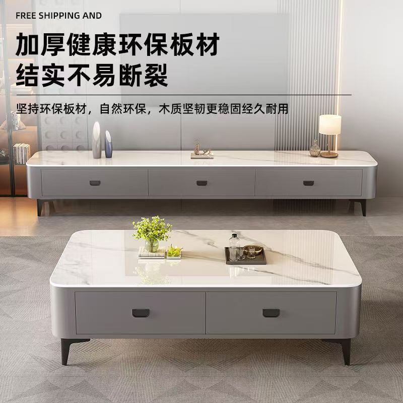 Coffee table tv cabinet living room for home small apartment  modern casualaccessible luxury tea table scandinavian floor-standing coffee table combination