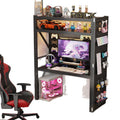 Computer desk for homesimple adjustable shelf e-sports table multi-layer storage rack with perforated board storage rack book table