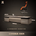[lighting + plug-in box] 2.0m president's desk + president's chair