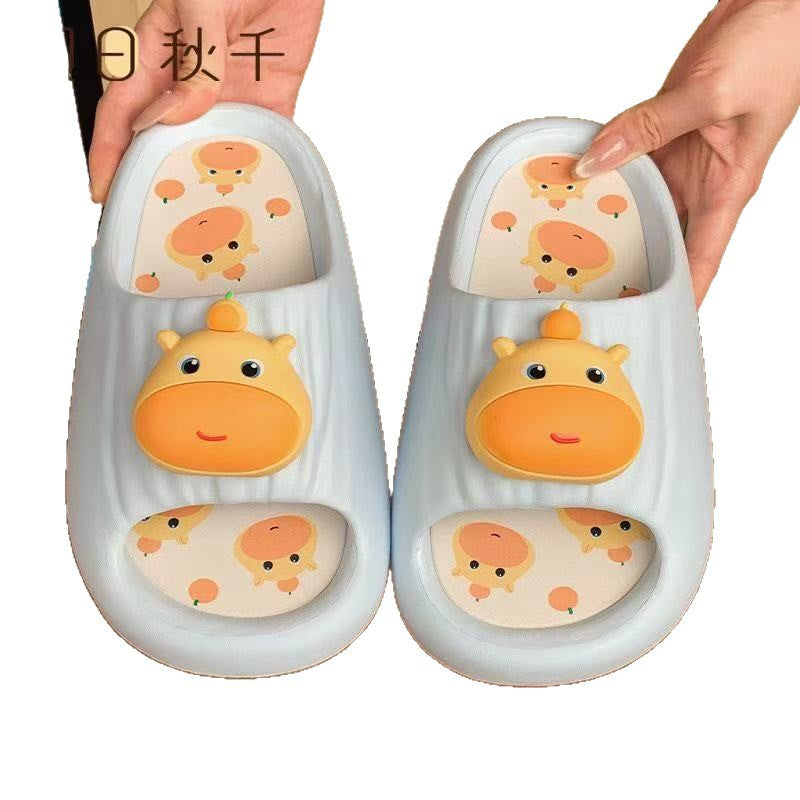 Ready-to-ship cartoon water slippers for women, perfect for summer wear. unique, niche design with soft, non-slip soles, ideal for indoor use. wholesale available