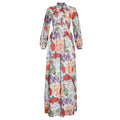 Aliexpress  african plus size women's printed office lady commute cross-border foreign trade long sleeve dress