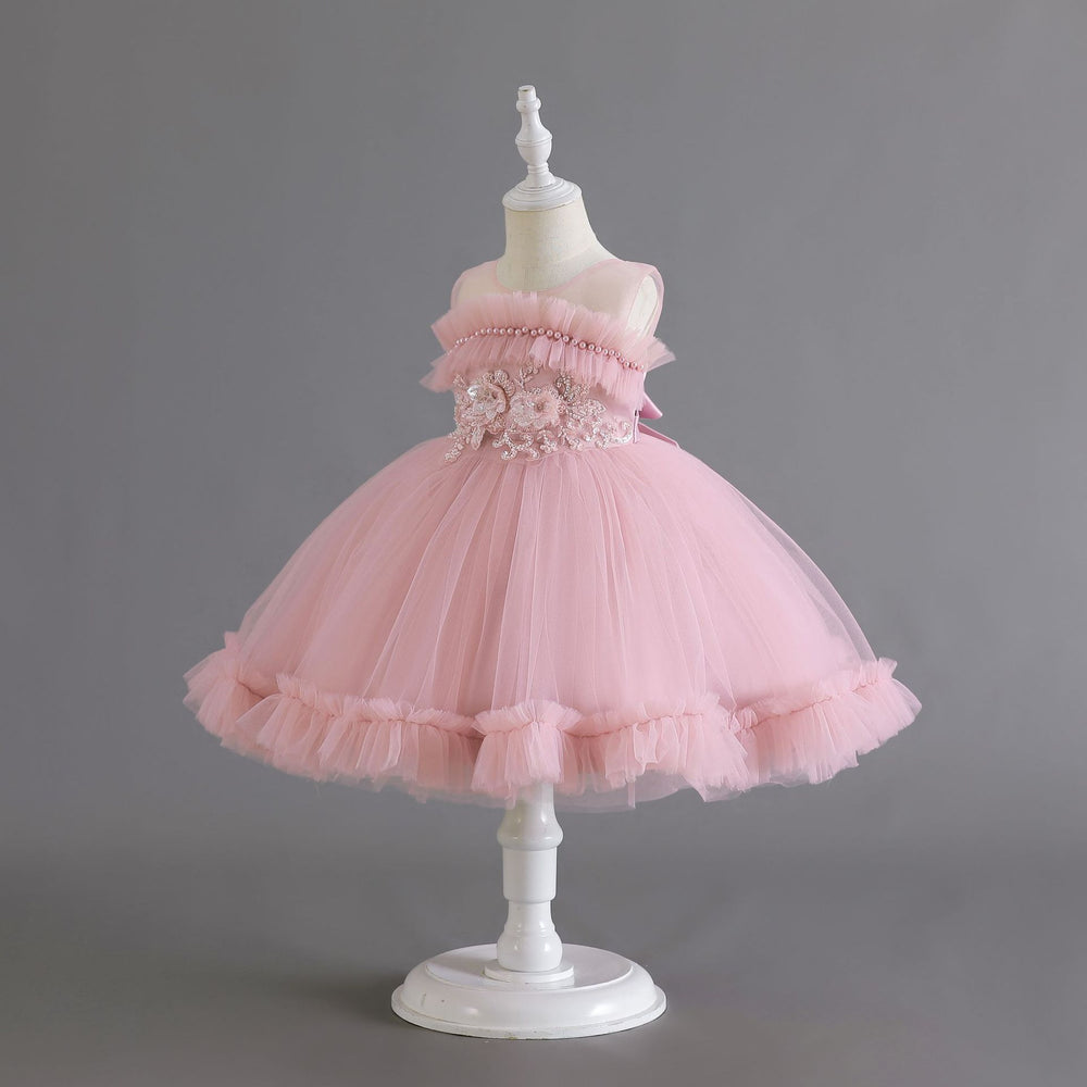 Export children's sequin lace princess dress for baby girls' first birthday - baby dress
