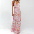 european and american export women's clothing - summer maxi dress - fashionable vacation polka dot v-neck dress