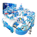 Beijies children's educational ice & snow electric train magic track car cube diy assembly track car toy