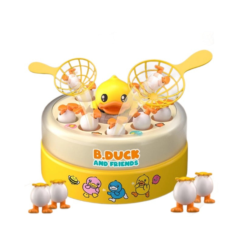 Rubber ducky pop-up spinning wheel electric fishing toy - educational toy for toddlers (ages 1-3) - perfect birthday gift for boys and girls