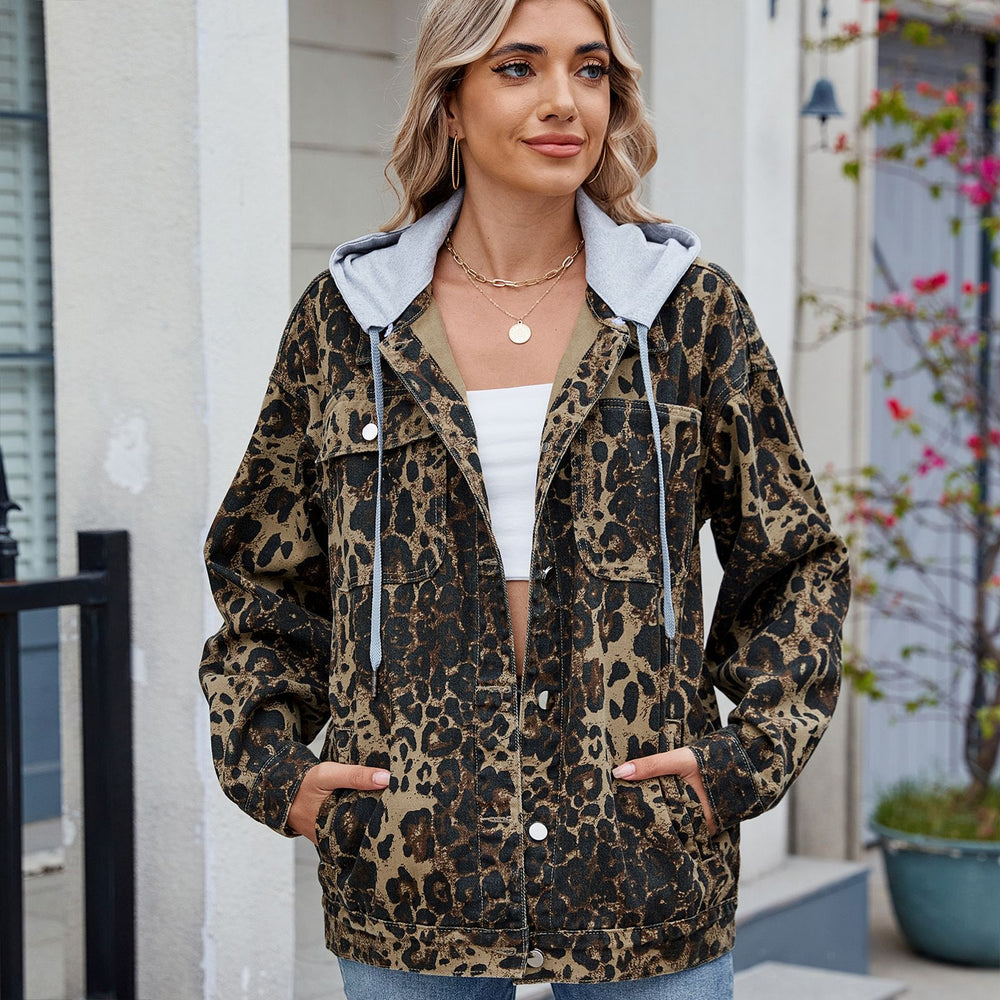 Wish european and american cross-border foreign trade  new women's clothing  new retro washed denim jacket tops