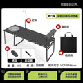 104 hydraulic tactical table + light stand + storage bag + barbecue set + baking pan + storage rack
