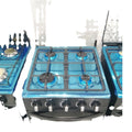 4 four-gas oven burner stove stove one-piece upright grill 500 wide cast iron good pot rack yellow copper fire cover