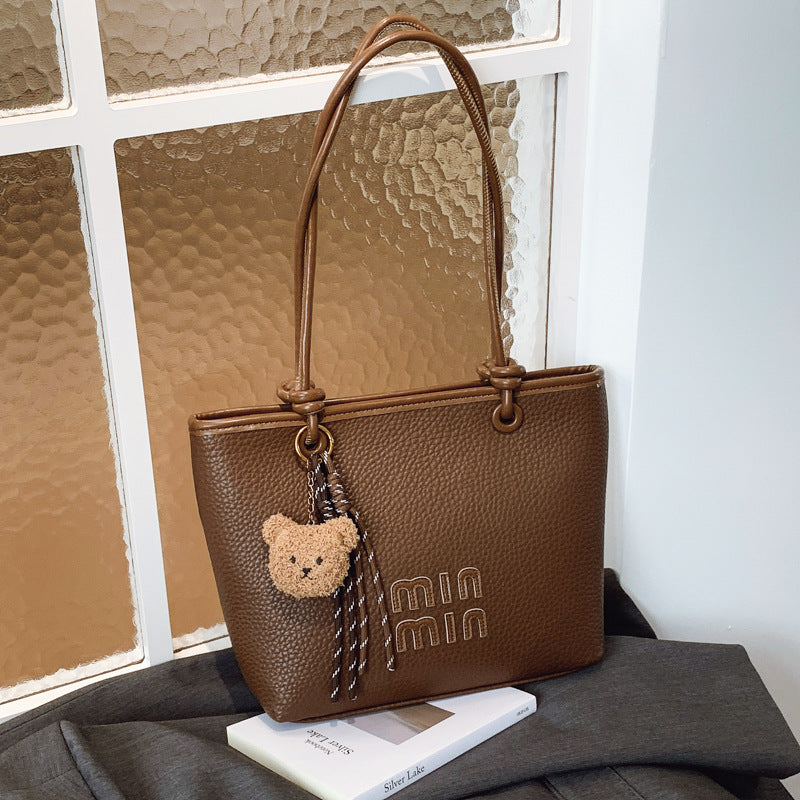 Cross-border high-end portable tote bag women's 2025 new fashion versatile shoulder bag, foreign style versatile messenger bag