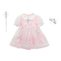 Girls' summer dress - stylish bubble sleeve mesh princess dress - frozen elsa style for little girls