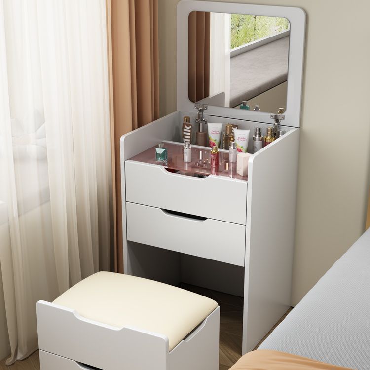 Solid wood dresser, small bedside storage cabinet, modern simple small apartment folding dresser, bedside makeup table