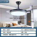 Voice-activated invisible fan light - eye-care full spectrum - living room, dining room, bedroom - variable frequency ceiling fan light - electric fan chandelier