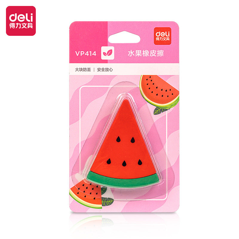Deli 71050 Color Eraser Student Fresh Fruit Children's Creative Correction Large Eraser