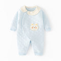 Babibele baby heattech onesie baby fall and winter boneless haki type a baby snap button door-to-door romper pajamas
