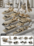 Magnetic assembly camouflage yellow [storage box 20-piece set] transforming robot