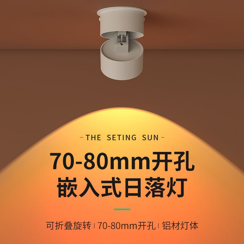 Popular sun never sets entrance porch light wall washer surface mounted spotlight creative sunset red corridor aisle atmosphere light