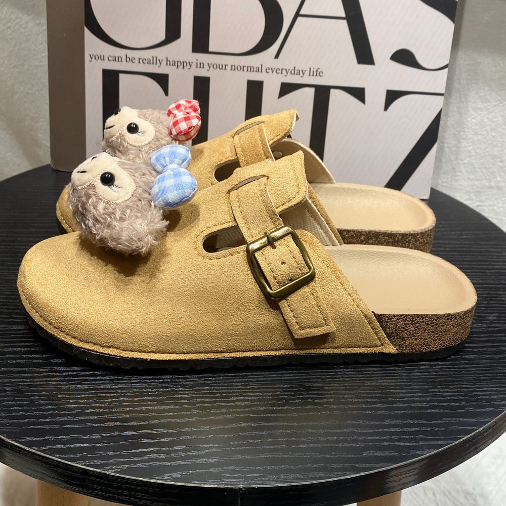 2026 spring/autumn cartoon cute comfortable new girls' slip-on birkenstock shoes, toddler & little kid birkenstock sandals
