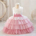 Ready-to-ship new children's formal dress, tulle princess gown, baby girl's first birthday banquet dress, flower girl dress
